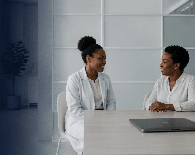 Private online consultation with a clinician